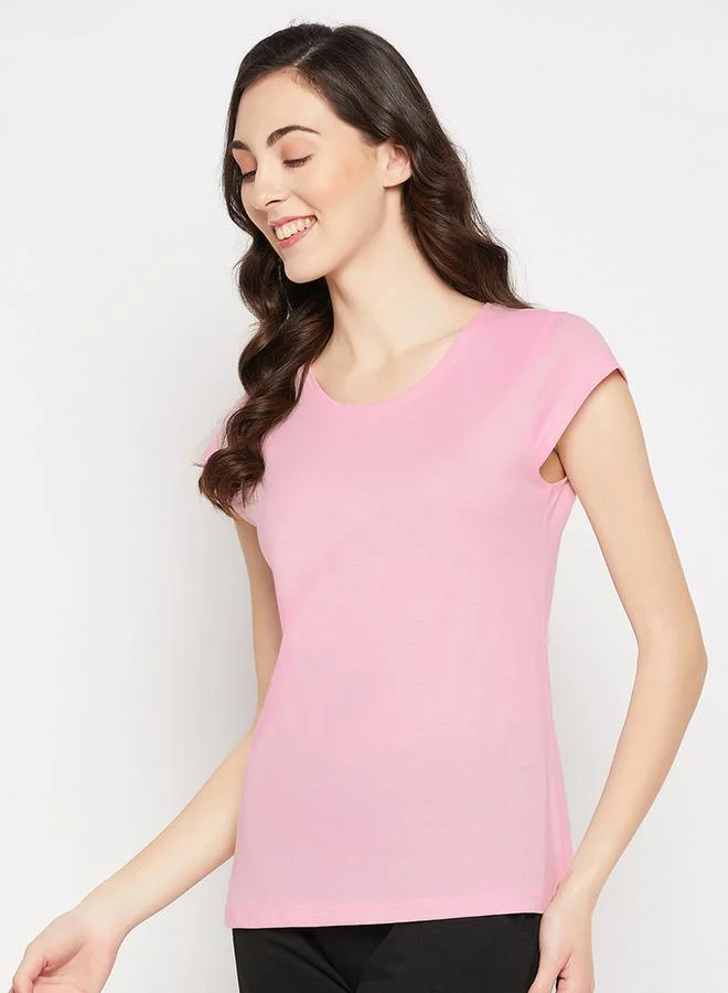 كلوفيا تيشيرت قطن بقصة عادية